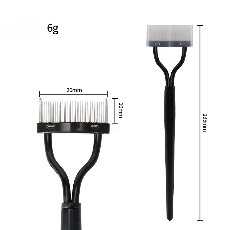 속눈썹 컬러 스테인리스 스틸 래쉬 세퍼레이터 접이식 메탈 속눈썹 브러시 콤 마스카라 컬 뷰티 메이크업 화장 도구