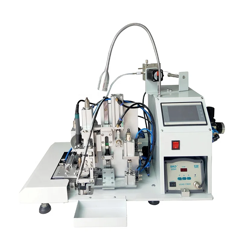 Electronic products machinery Semi-automatic wire cutting and stripping welding machine