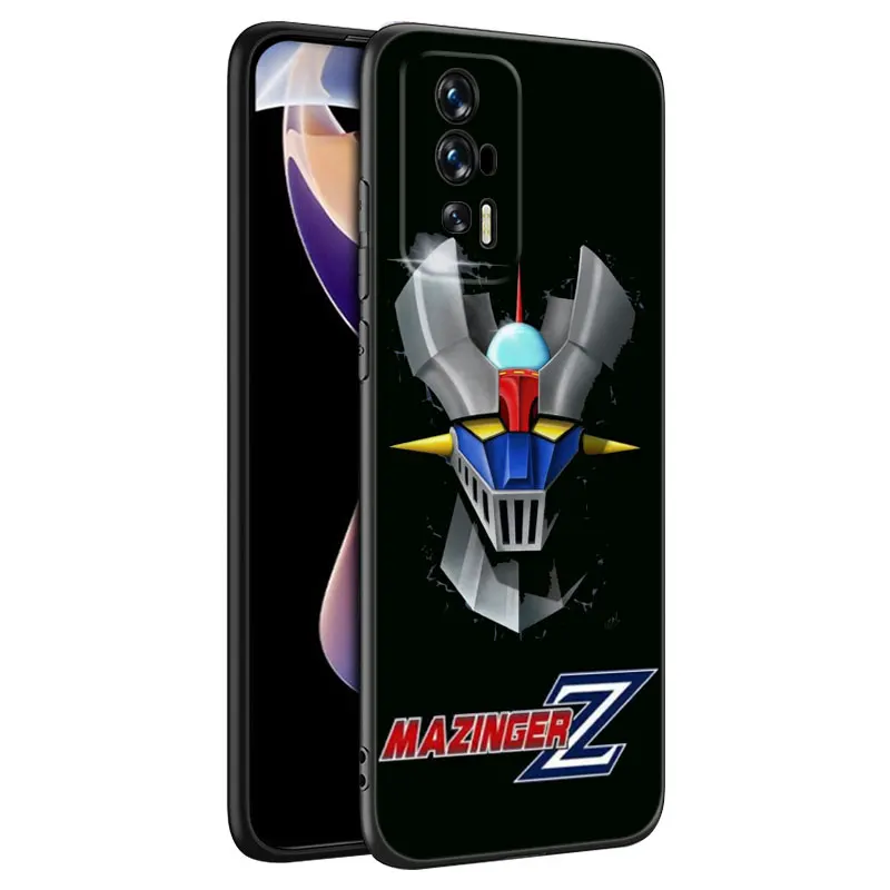 Anime Mazinger Z UFO Black Silicone Phone Case For Xiaomi Redmi 9 9A 10A 9C 10C 12C 13C 5G 9T 10 Prime A1 A2 Plus