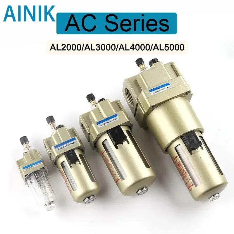 

AL2000-02 Source Treatment Unit Pneumatic Lubricator Oil Mist Air Oiler Pneumatic Filter G1/4" Port Pneumatic Compressor