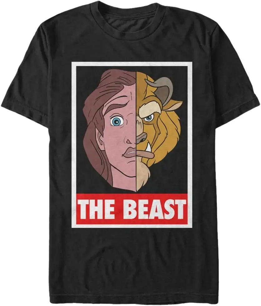 

Men's Beauty and The Beast Face Off T-Shirt