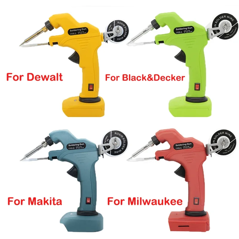 Pistola per saldatura a batteria portatile elettrica per Makita/Bosch/Dewalt per Milwaukee per gruppo saldatura saldatore Black & Decker