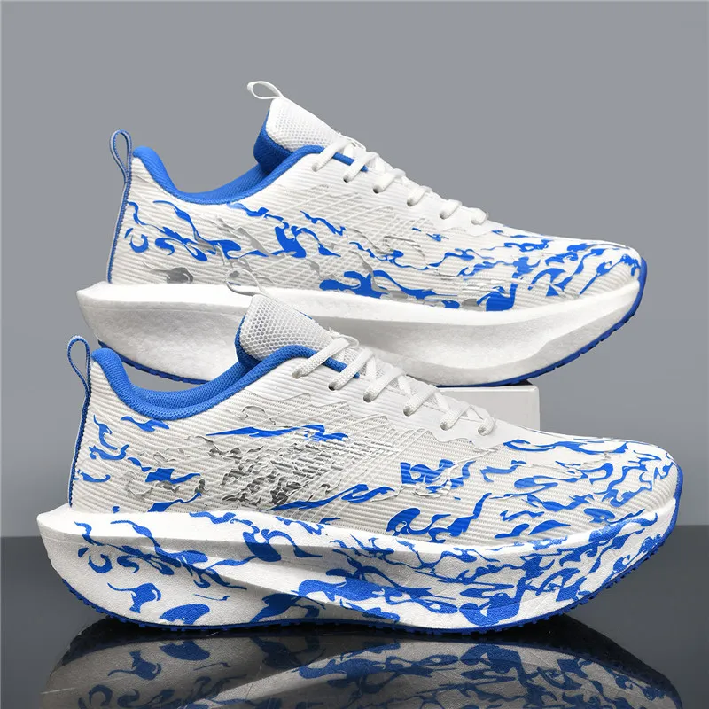 

Men's sports shoes, lightweight carbon plate racing running shoes, winter shock absorption, anti slip, wear-resistant, breathabl