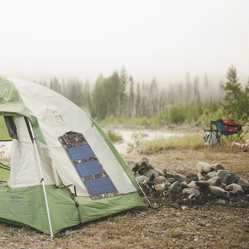 22 Вт Складной Солнечной Панели Зарядное Устройство 5 В Путешествия Телефон Портативный USB Складной Солнечный Модуль Водонепроницаемый Открытый Деятельность для Кемпинга Подзарядка USB Устройств