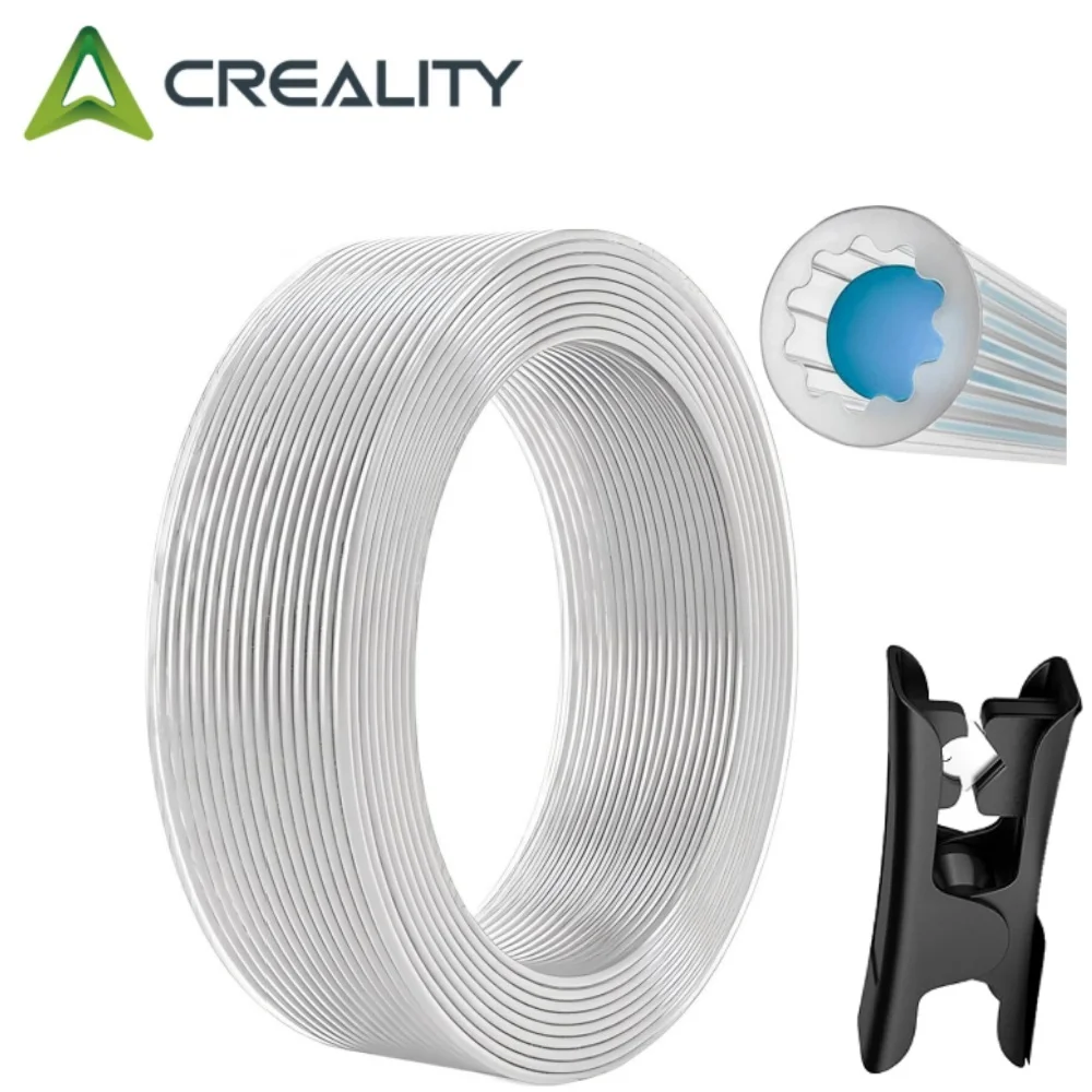 Verbesserte, widerstandsfreundliche, sternförmige PTFE-Schläuche (4 mm Außendurchmesser) für ultra-glatten Fluss – DIY 3D-Drucker für BambuLab AMS, Creality