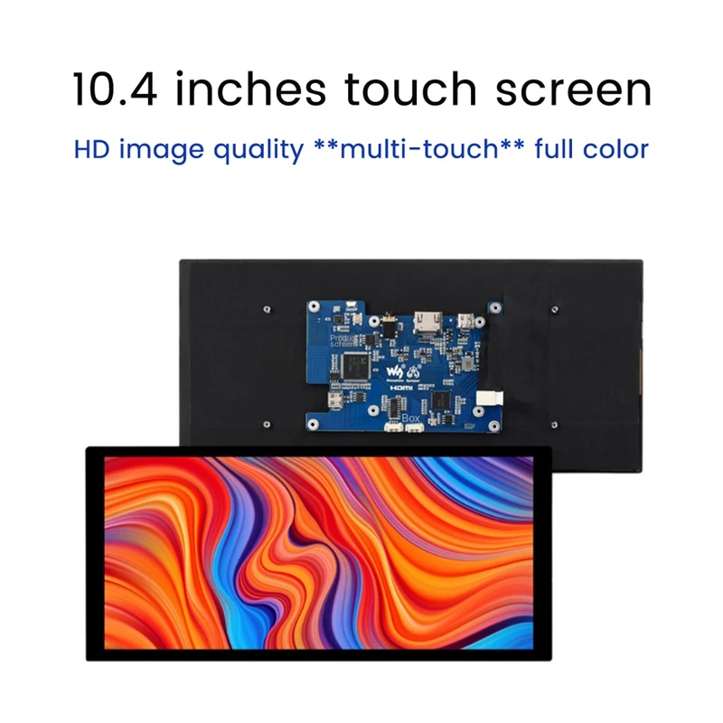 10.4 Inch QLED Computer Monitor Touch Screen 1600X720 IPS Capacitive Touch Screen For Raspberry Pi HD Monitor