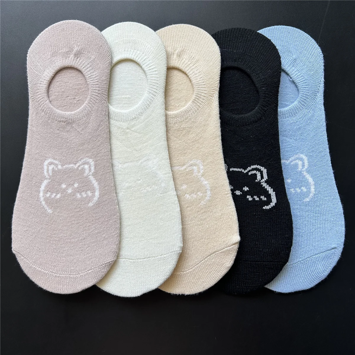 5 Paar süße Boots socken Cartoon tragen lustige Socken weiche atmungsaktive Kawaii Frauen Sommer kurze rutsch feste unsichtbare Söckchen