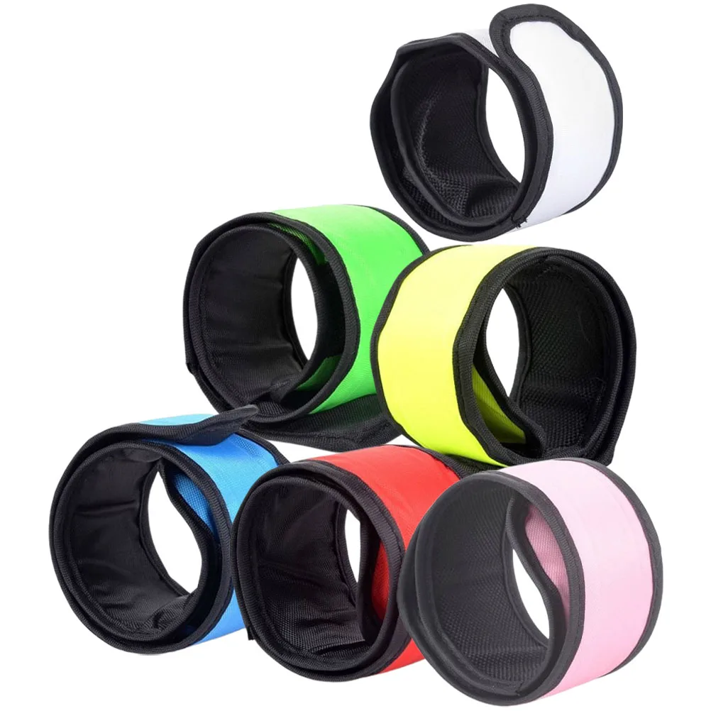 Bracelet lumineux à Led scintillante, 6 pièces, accessoire de fête pour enfants, bande lumineuse, résistant à l'usure, sécurité en cours d'exécution, Compact et Portable