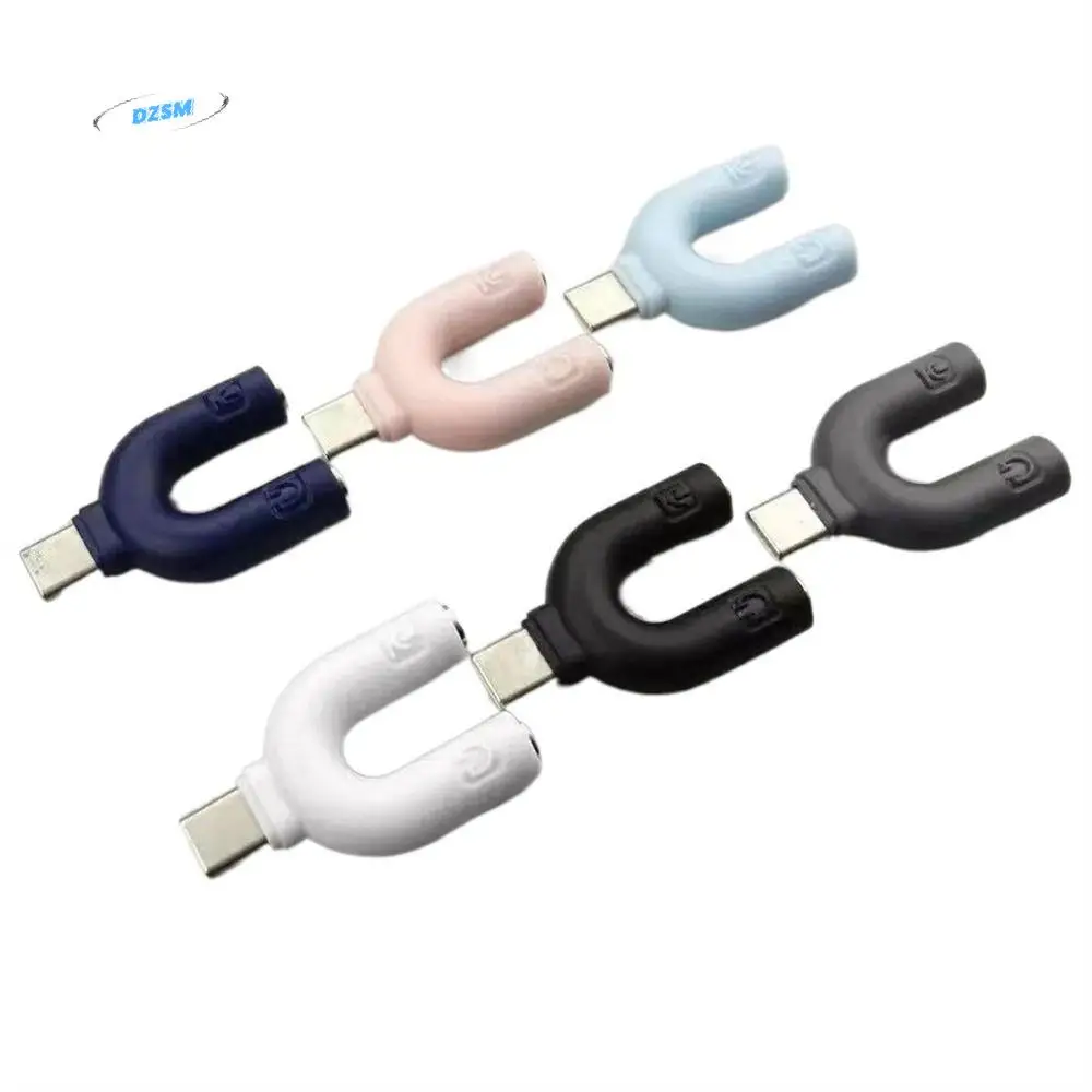 

Connector Audio Splitter Cables Music Converter U Type Adapter USB C to 3.5mm Jack Type C to 3.5mm Adapter Headphone Plug