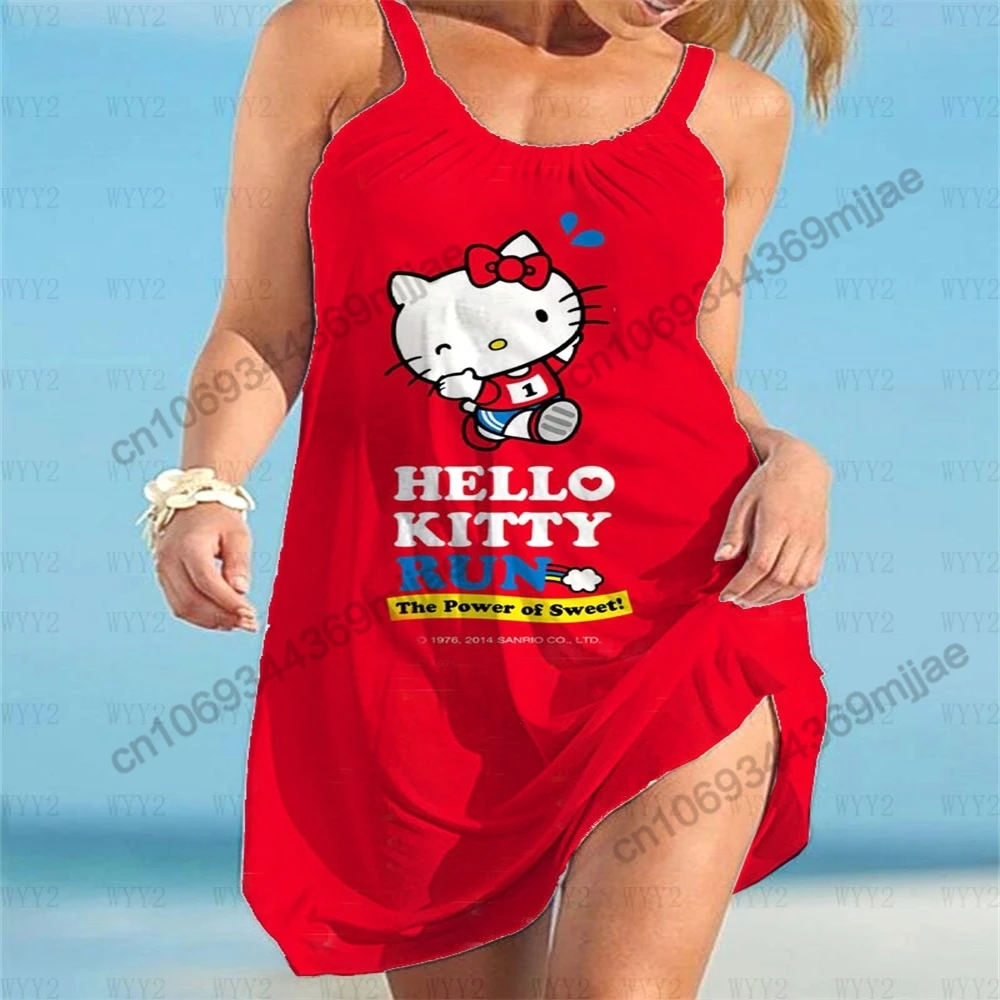 HHelloKitty Women's T-shirt Beach Dresses Summer Clothes for Women Tops Woman Clothing Zevity Y2k Top 2023 T-shirts Corset Woman