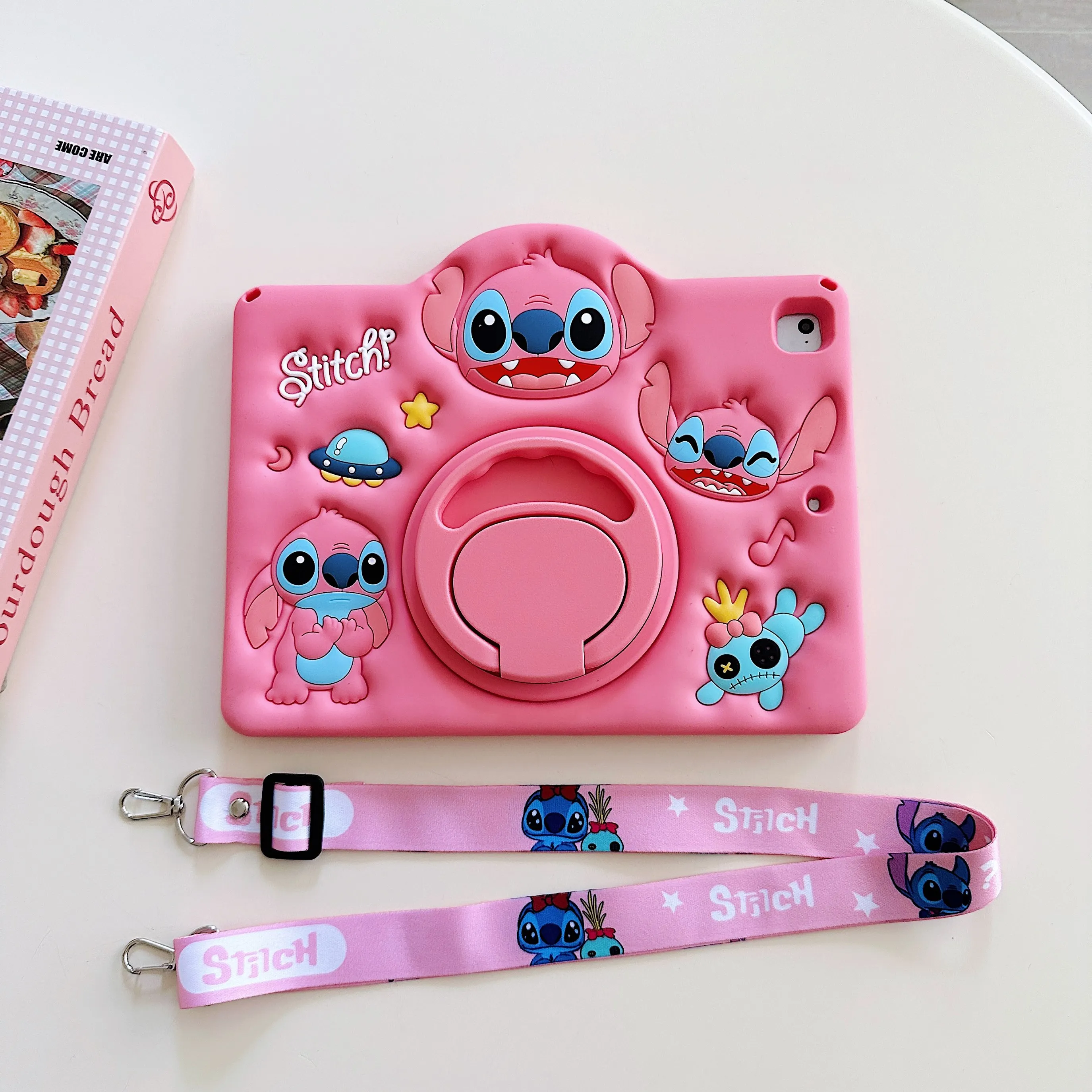 حافظة كمبيوتر لوحي لطيفة ثلاثية الأبعاد بغرز كرتونية لجهاز Ipad Air Mini 3 4 5 6 7 10.9 Pro 11 9 8 7th 10th Gen 10.2 10.5 Air11 2024 A16 pro11 #4