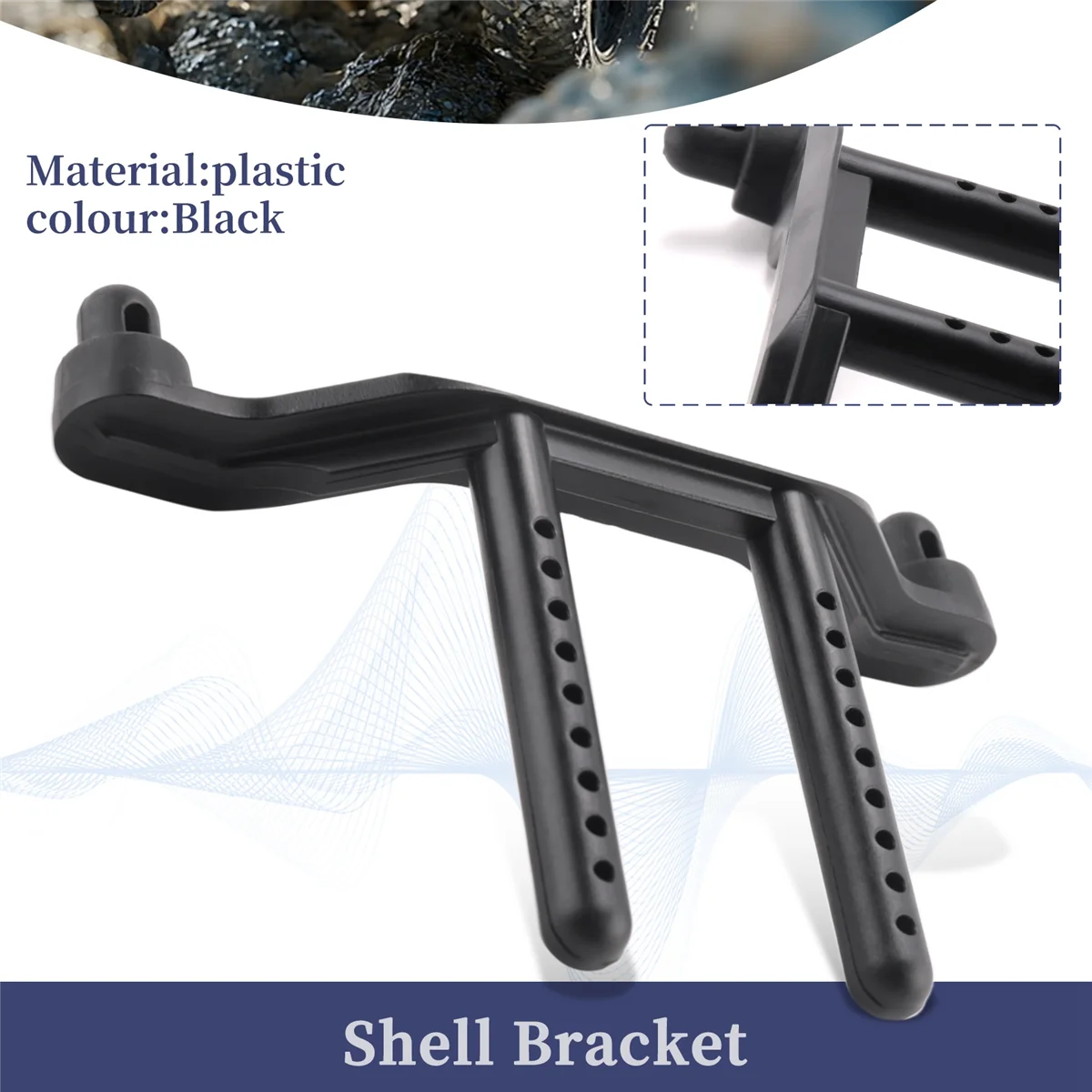 A44TPlastic Shell Bracket for 1/8 HPI Racing Savage XL FLUX Torland BRUSHLESS Truck Rc Car Parts