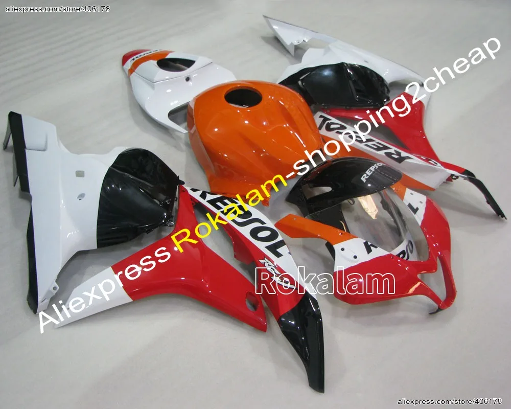 

CBR600 RR 09-12 ABS Motorbike Fairing Kit For CBR600RR F5 2009-2012 White Red Orange Motorcycle Fairings (Injection Molding)