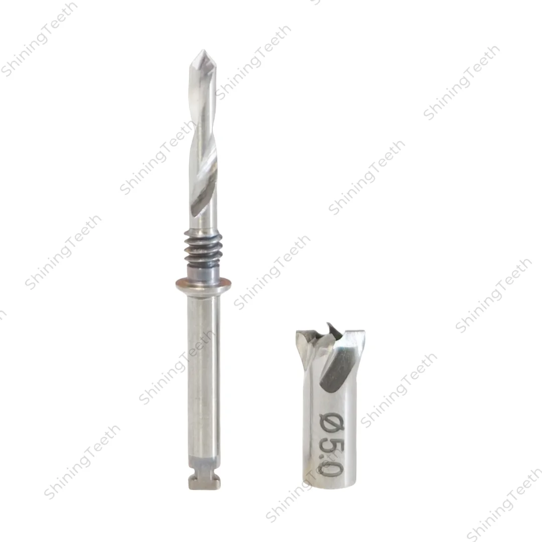 Dental Implant Bone Profiler Universal Implant Drill Grinding Bur with Pilot Alveolar Ridge Trimmer Bone Mill Surgical Set