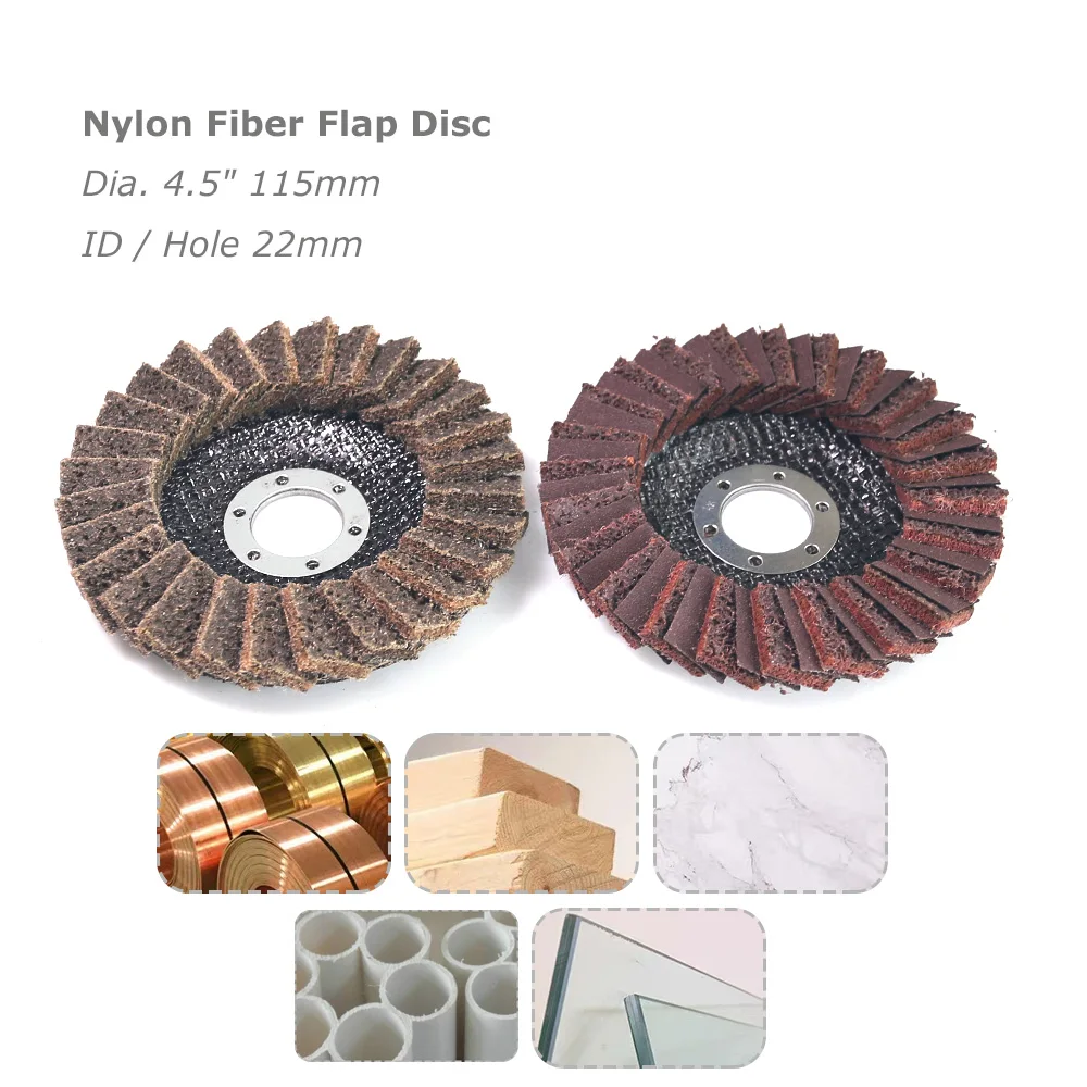 4,5 дюйма, 115 мм, угловая шлифовальная машина, лепестковые шлифовальные диски, абразивные круги, нетканые, нейлоновое волокно, цирконий, войлок, полиполоска