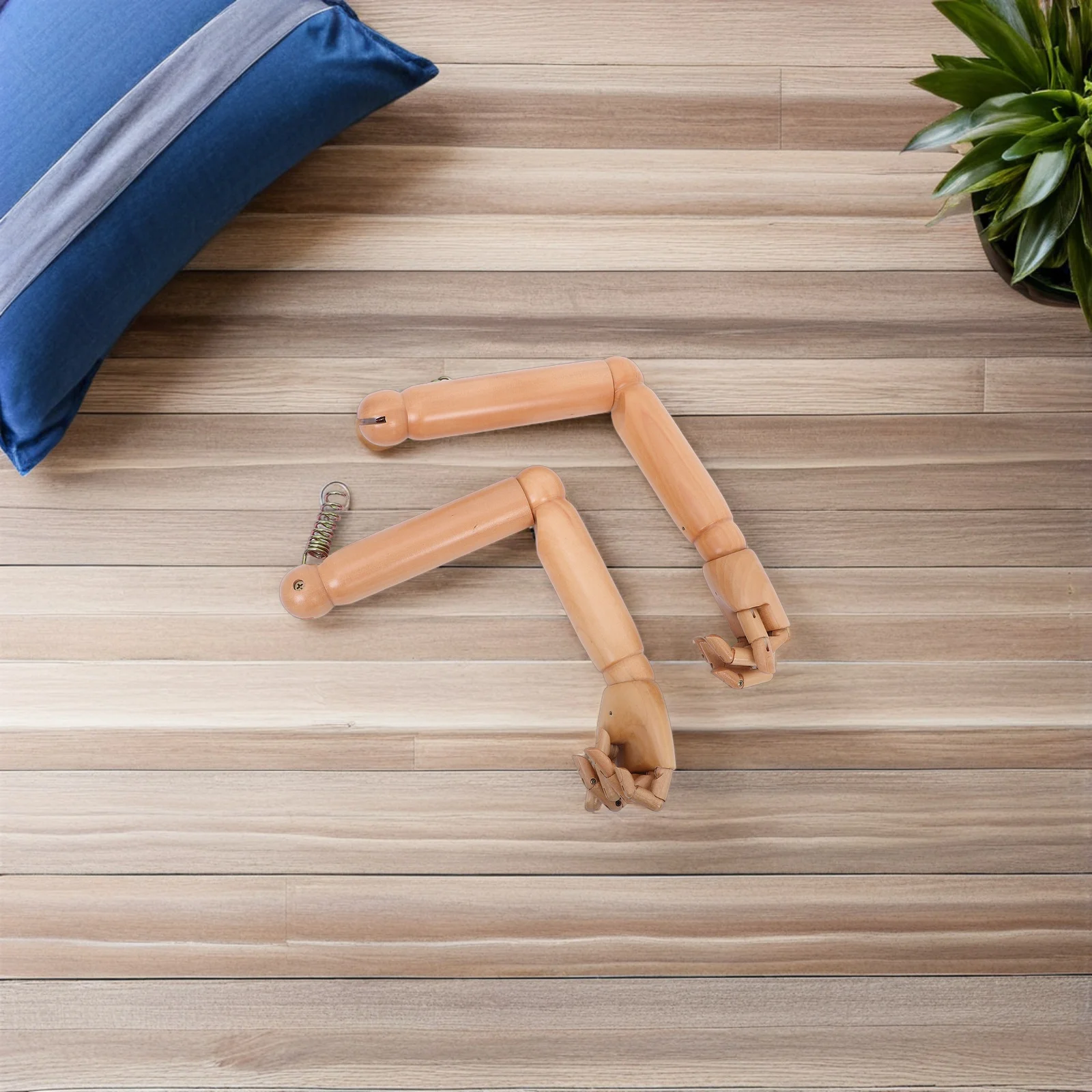 

1Pair Wooden Realistic Mannequin Arms Replacement Flexible Poseable Joints Bendable Display Hands Mannequin Arms