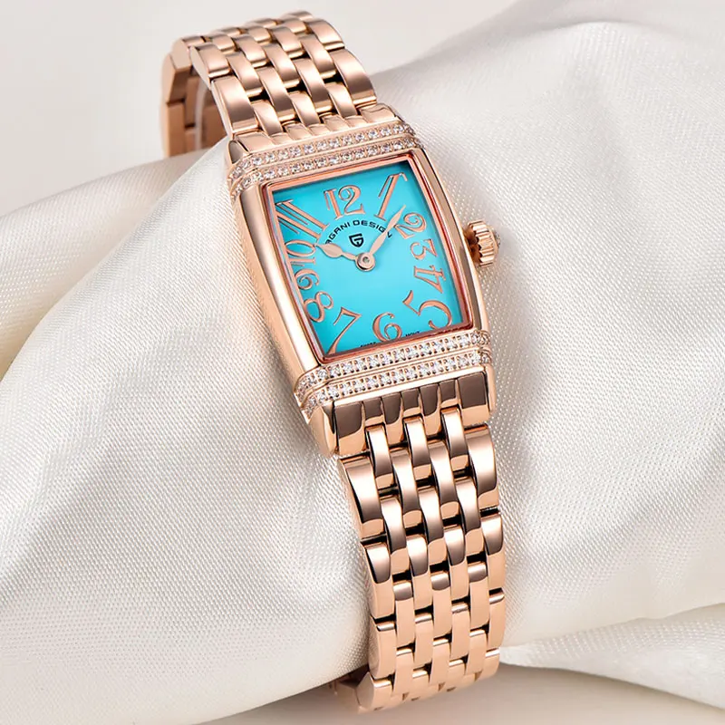 

PAGANI DESIGN 22mm Women Watch Stainless Steel Waterproof Quartz Watches Top Brand Sapphire Glass Clock Luxury Womens Wristwatch