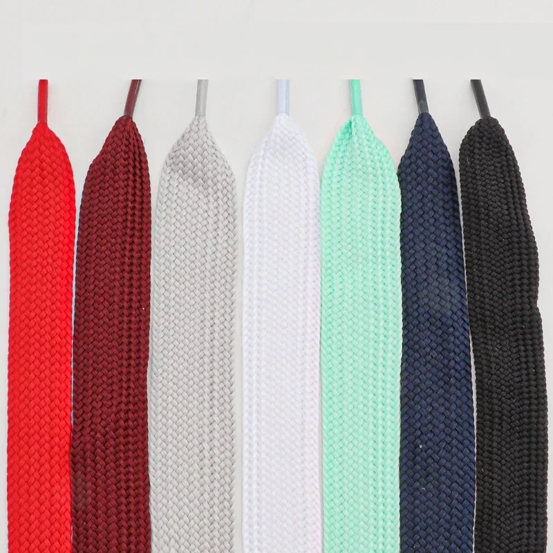 Flat Shoelaces for Sneakers Shoe Laces 2.5CM Width Shoelace Luxury Brand Laces Shoes 100/120/140/160cm Shoestrings 1Pair