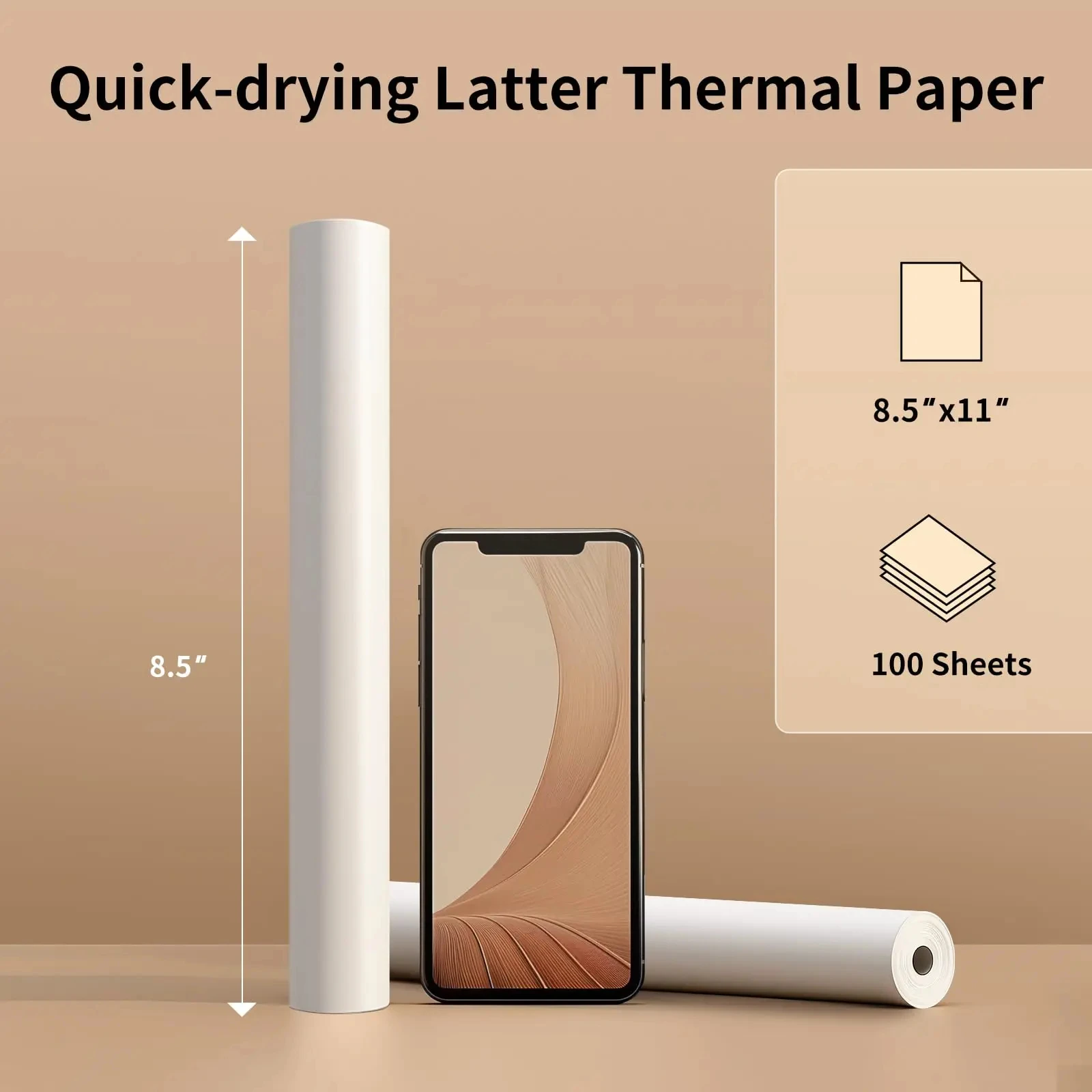 A4 thermal paper Thermal Printing Paper for A4 Wireless Bluetooth A40/X8 Printer BPA-FREE Inkless Thermal Label Paper