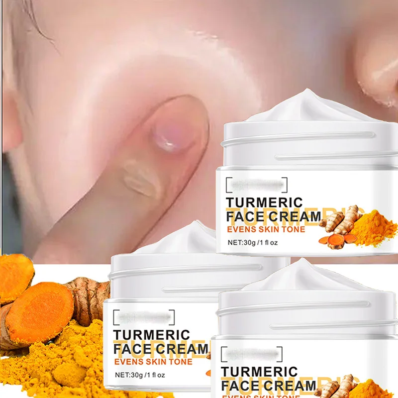 

3Box Turmeric Whitening Face Cream Wrinkle Lighten Fine Lines Makes Skin Look More Youthful Birghten Moisturize Facial Care
