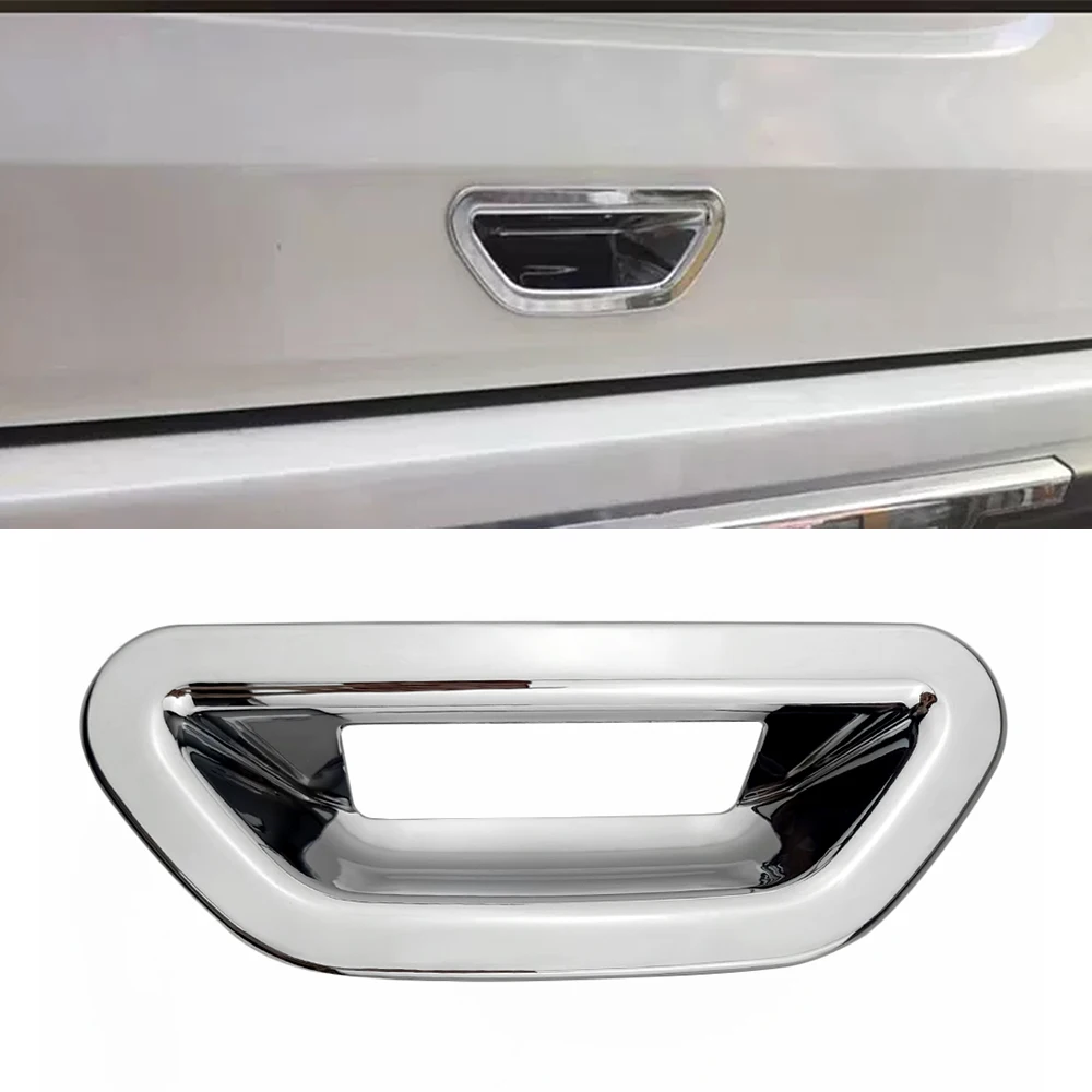 Chrome Tailgate Door Handle Bowl Cover For Nissan X-trail T32 2014-2021 Rogue Rear Trunk Tail Door Anti Scratch Decor Sticker