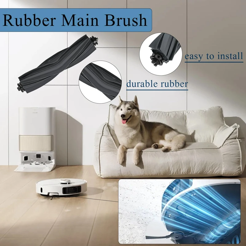 Y37A-Accessories For Dreame X40 Ultra/L40 Ultra/X40 Ultra Complete, Replacement Kit Main Brush Filters Side Brushes Dust Bags