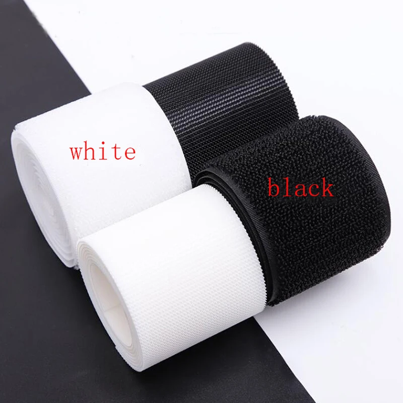 1meter 16/20/25/30/50/100mm Strong Adhesive Hook and loop Fastener Tape Strip Nylon Sticker Magic Tape for Sewing DIY No Glue