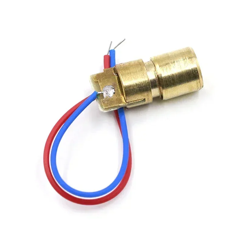 1/3/5/10pcs Laser Diode 650nm 6mm 3/5V Adjustable Laser Tube 50mW Red Point Line Laser Diode Module Red Copper Head