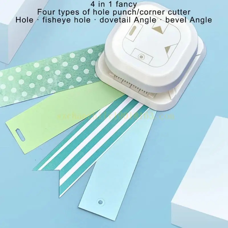 

4 Way Corner Cutter 4 in 1 Corner Puncher Paper Corner Cutter for Card Making，for Kid Art Craft Scrapbooking Card Making
