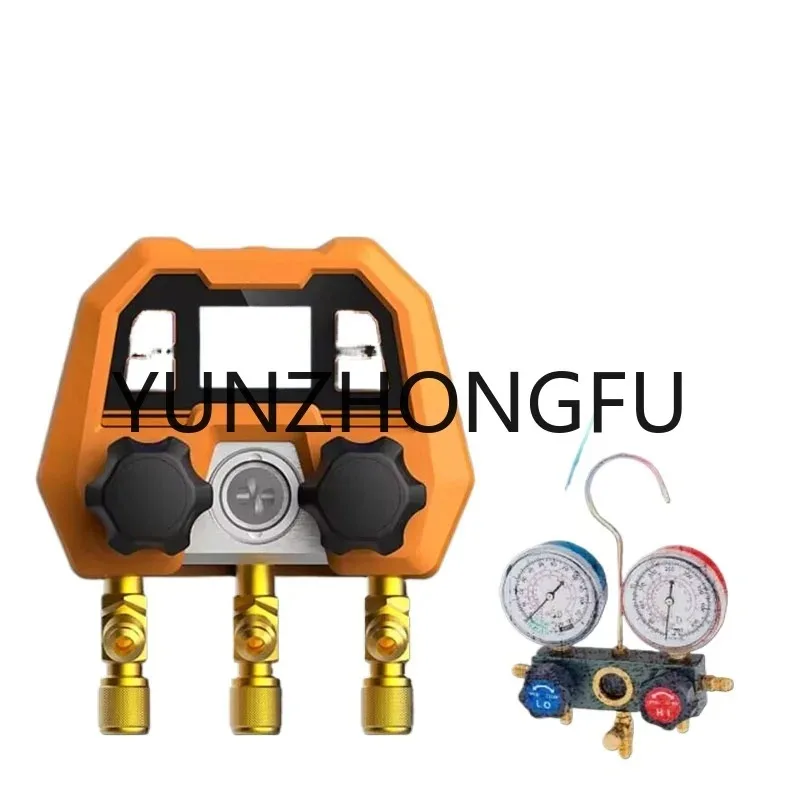 

Refrigeration Maintenance Digital Manifold Gauge -14~800Psi Dmg-4B Digital Double Gauge Valve Electronic Manifold Instrument