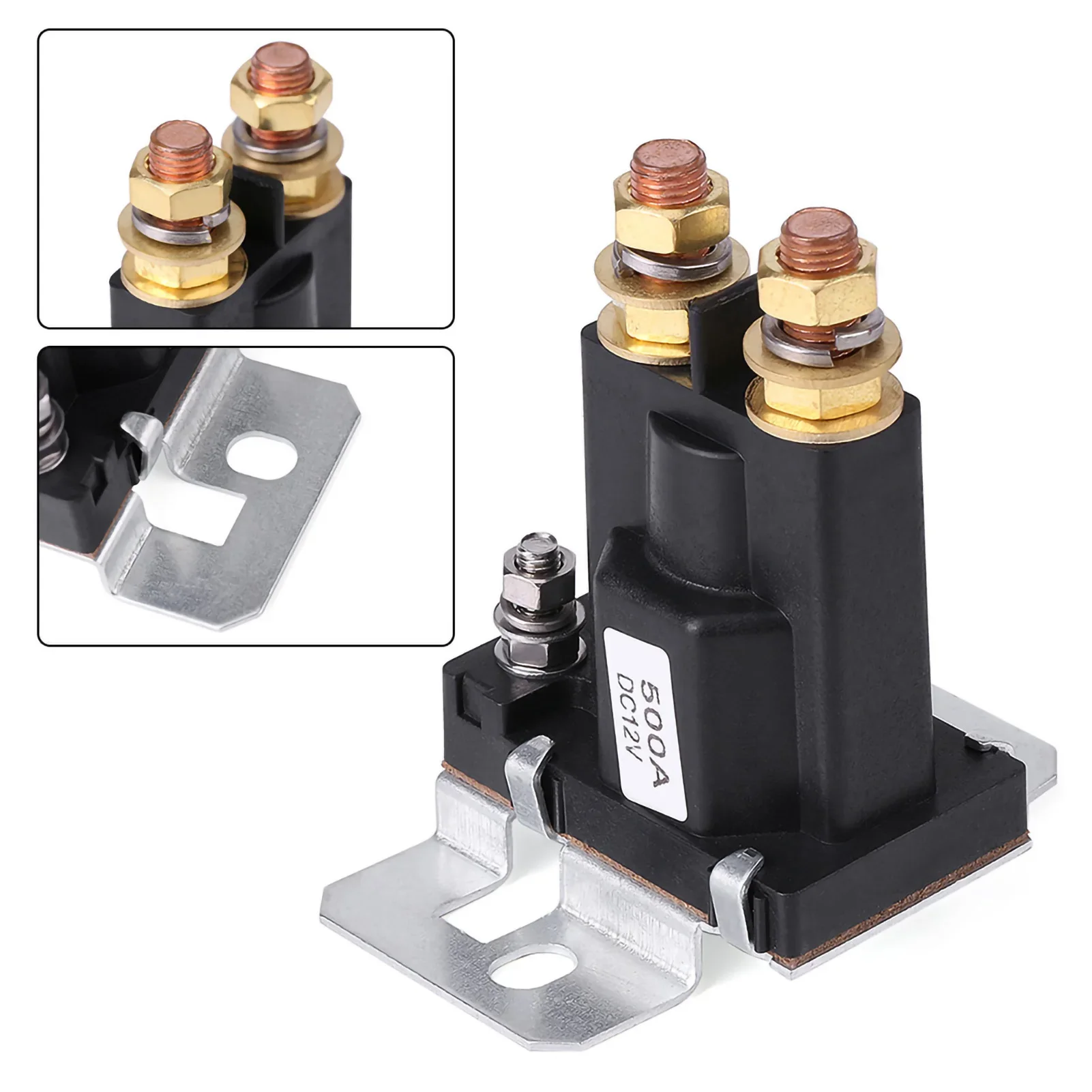 Universal 500A Starter Relay High Current Starter Relay DC 12V SPST Auto Start Contactor Relay