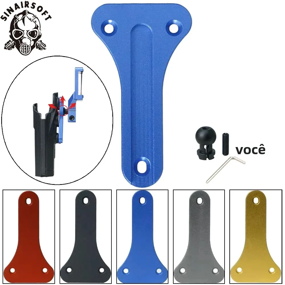 sinairsof-ipsc-idpa-t型調整可能ピストルホルスターアダプターcncアルミニウム競技用クイックドローギア多角度アクセサリー