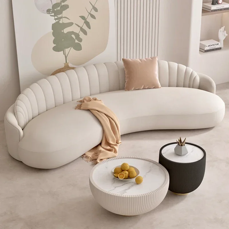 Lindo y exclusivo sofá de oficina silla suave perezoso nórdico Loveseat moderno blanco Mueble-recibidor-oficina muebles de apartamento