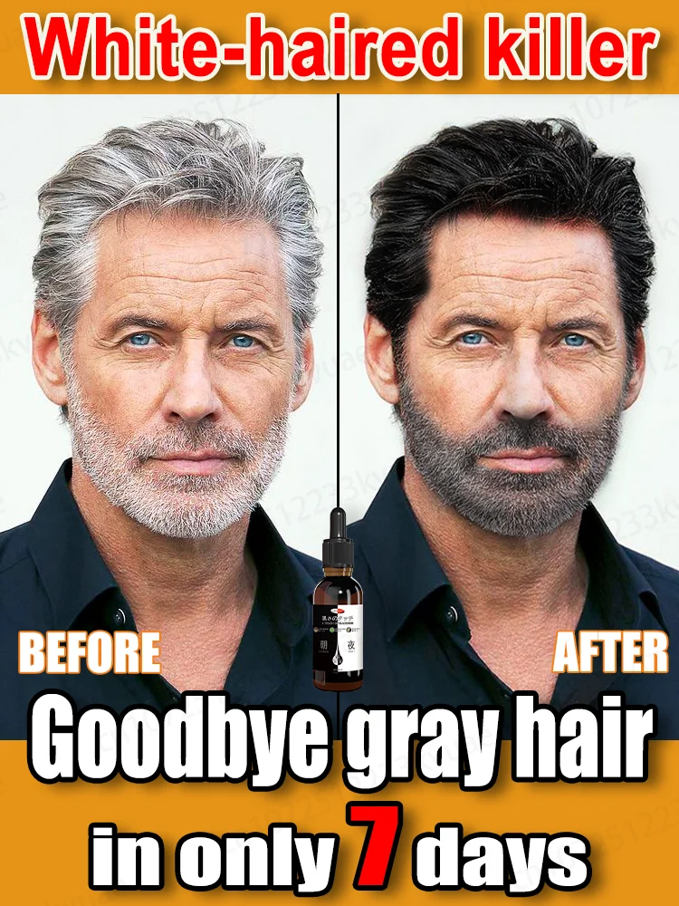 Remove white hair and restore natural hair color