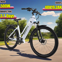 TXC10 Electric Bike 500W Motor 48V19.2AH Battery Oil Pressure Braking E Bike 27.5-Inch Tire 9-Speed Commuting Electric Bicycle