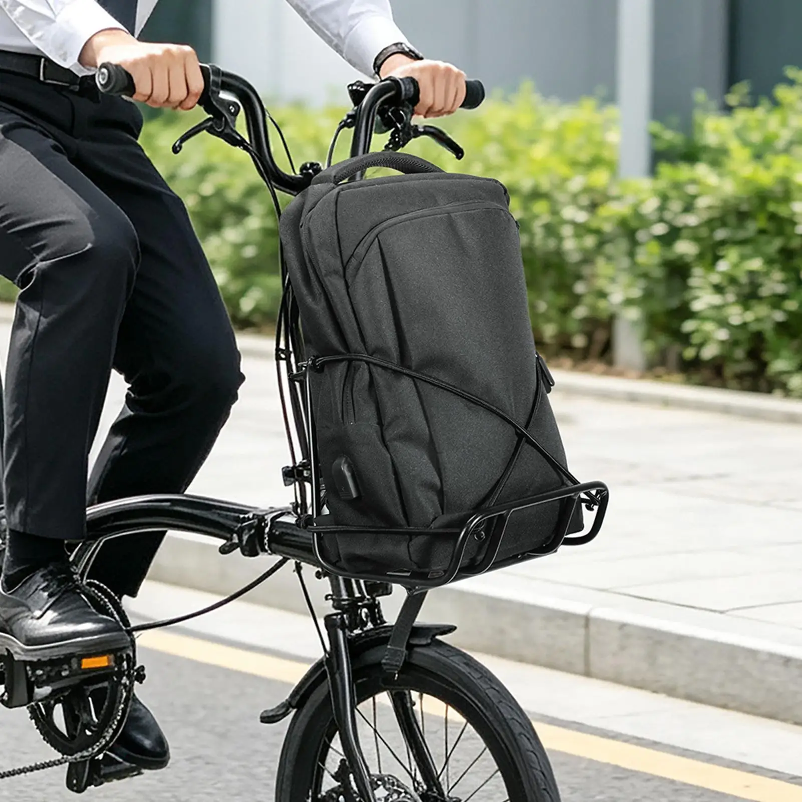Bike Front Rack 10kg Capacity Bicycle Cargo Holder Quick Release Front Rack for Hiking Outdoor Camping Daily Commuting Casual