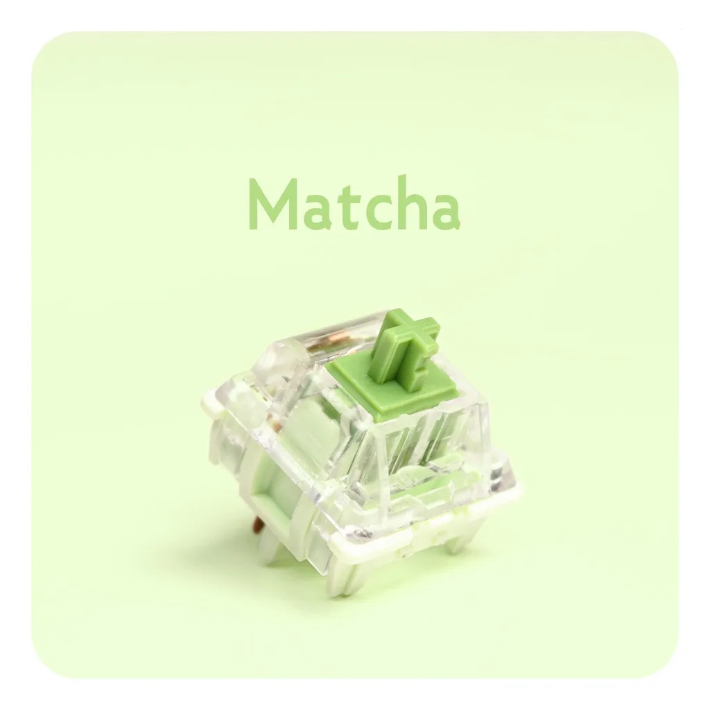 【Lubed】nuevo interruptor de teclado mecánico Lumia Matcha, interruptor personalizado lineal 62g