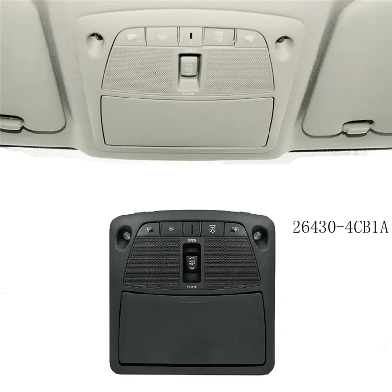 

Точный для Nissan X-Trail/Rogue T32 2014-20, панель управления лампой для чтения с солнечным переключателем, чехол для очков, потолочный светильник 26430-4CB1A