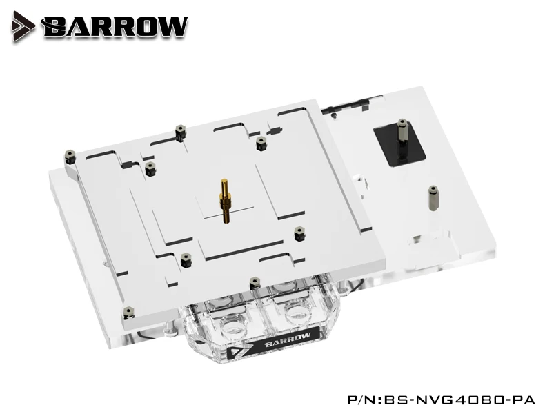 BARROW Water Block for NVIDIA GeForce RTX4080 Founder Edition GPU Card Copper Cooling Radiator RGB AURA BS-NVG4080-PA