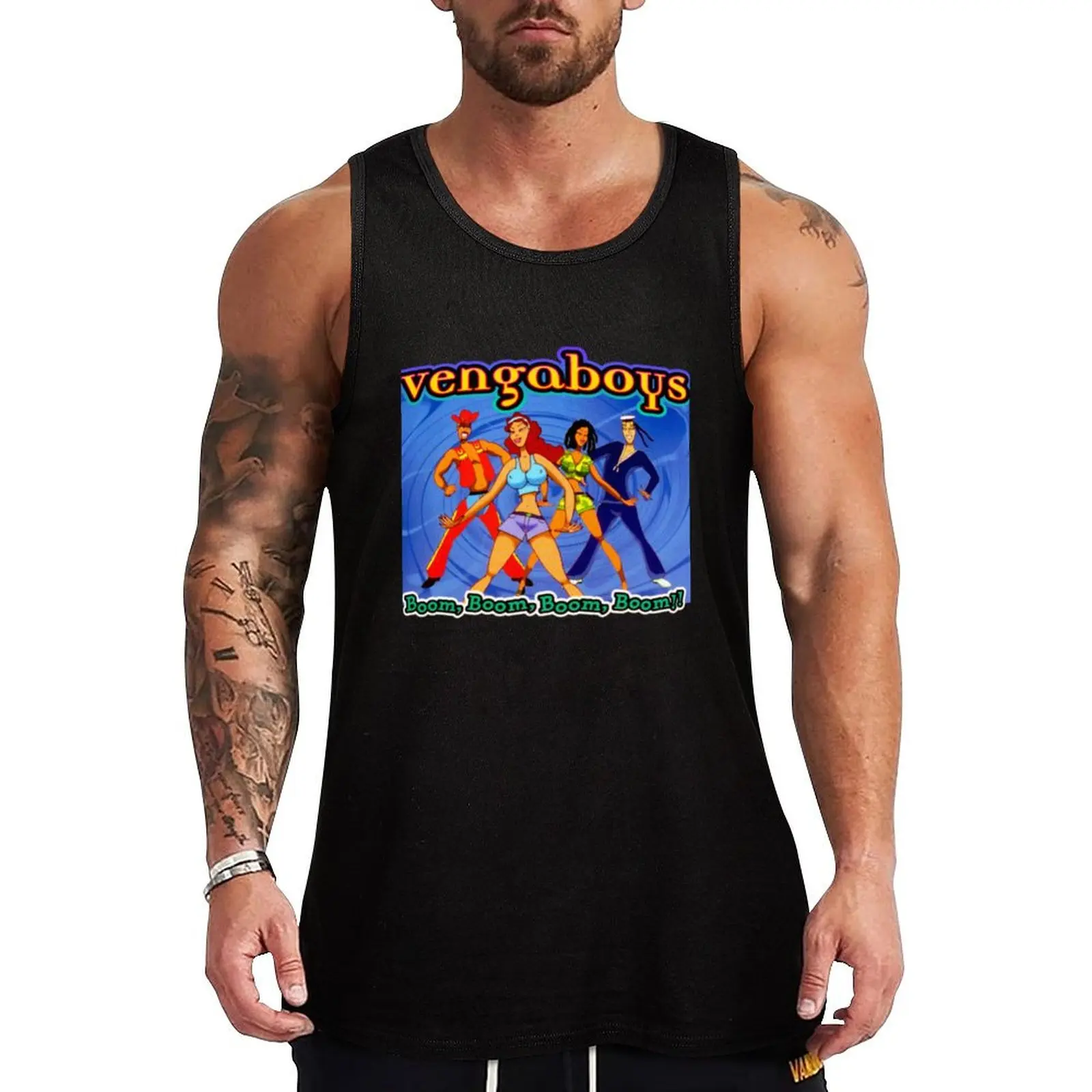 Eurodance tour pop vengaboys band Boom Boom Boom Tank Top Street Casual Tank Top Camisa urbana sin mangas