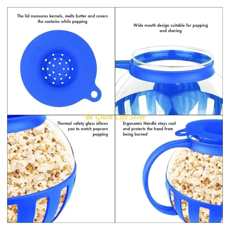 

M7DF Микроволновая машина для приготовления попкорна Микроволновая печь для закусок попкорна Воздушные попперсы из стекла Банка