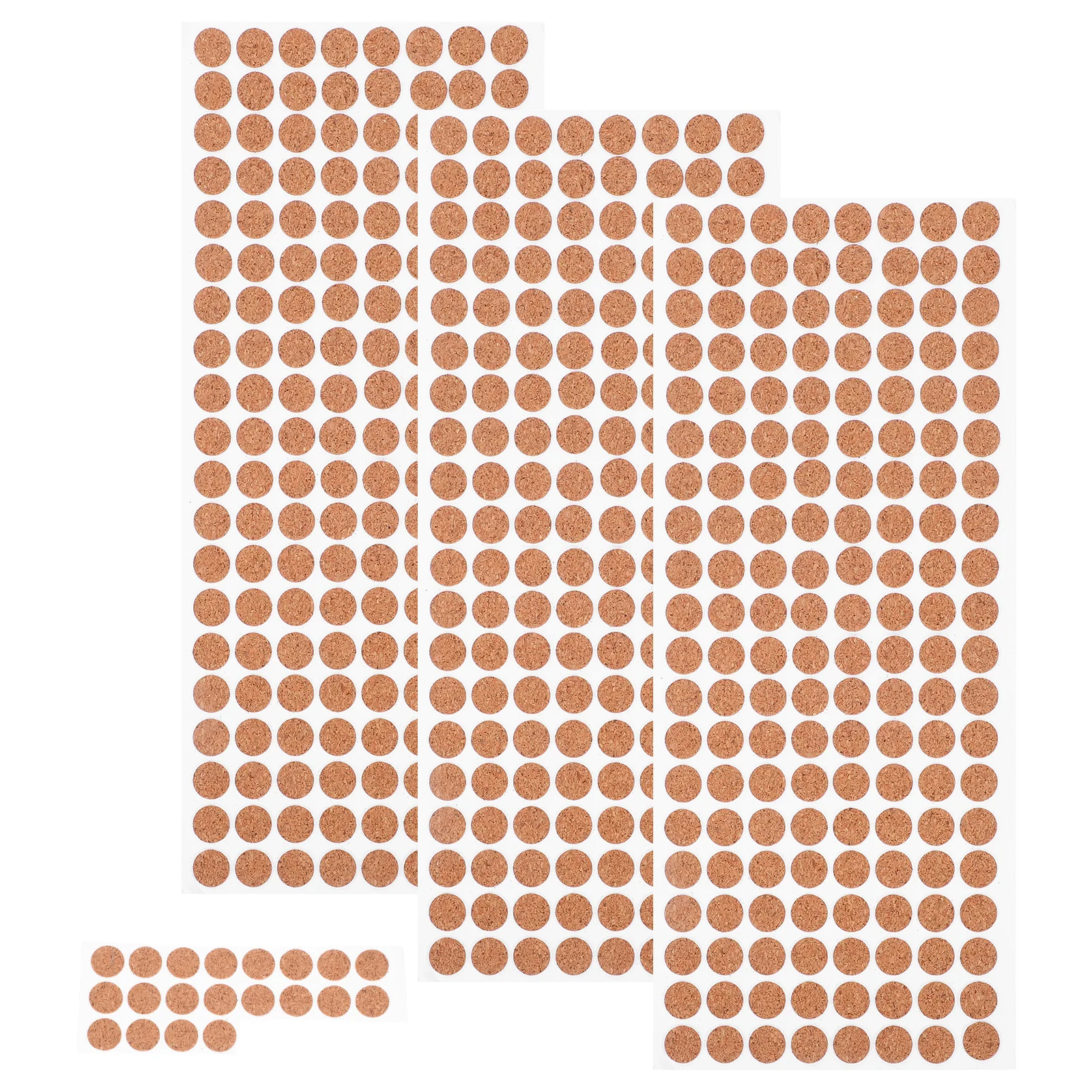 Coussinets en liège auto-adhésifs, 500 pièces, résistants à la chaleur, antidérapants, tampons de protection pour meubles, pieds de Table, pare-chocs d'armoire, bureau de cuisine