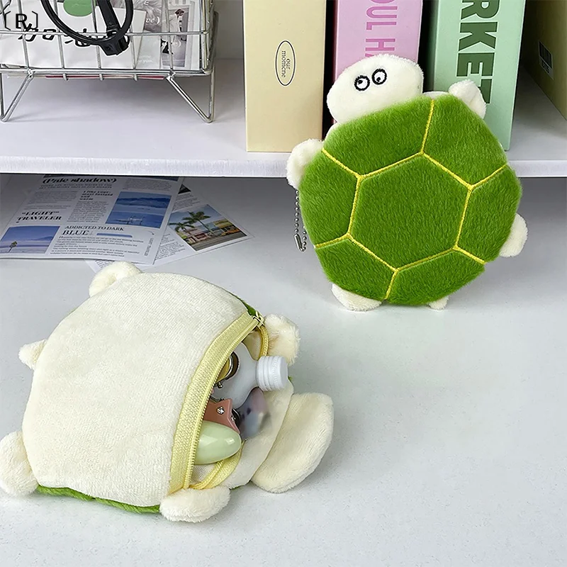 〔R〕Cartoon Cute Turtle Pencil Bag Large Capacity Pencil Case Creative Coin Purse Multifunctional Storage Bag School Supplies