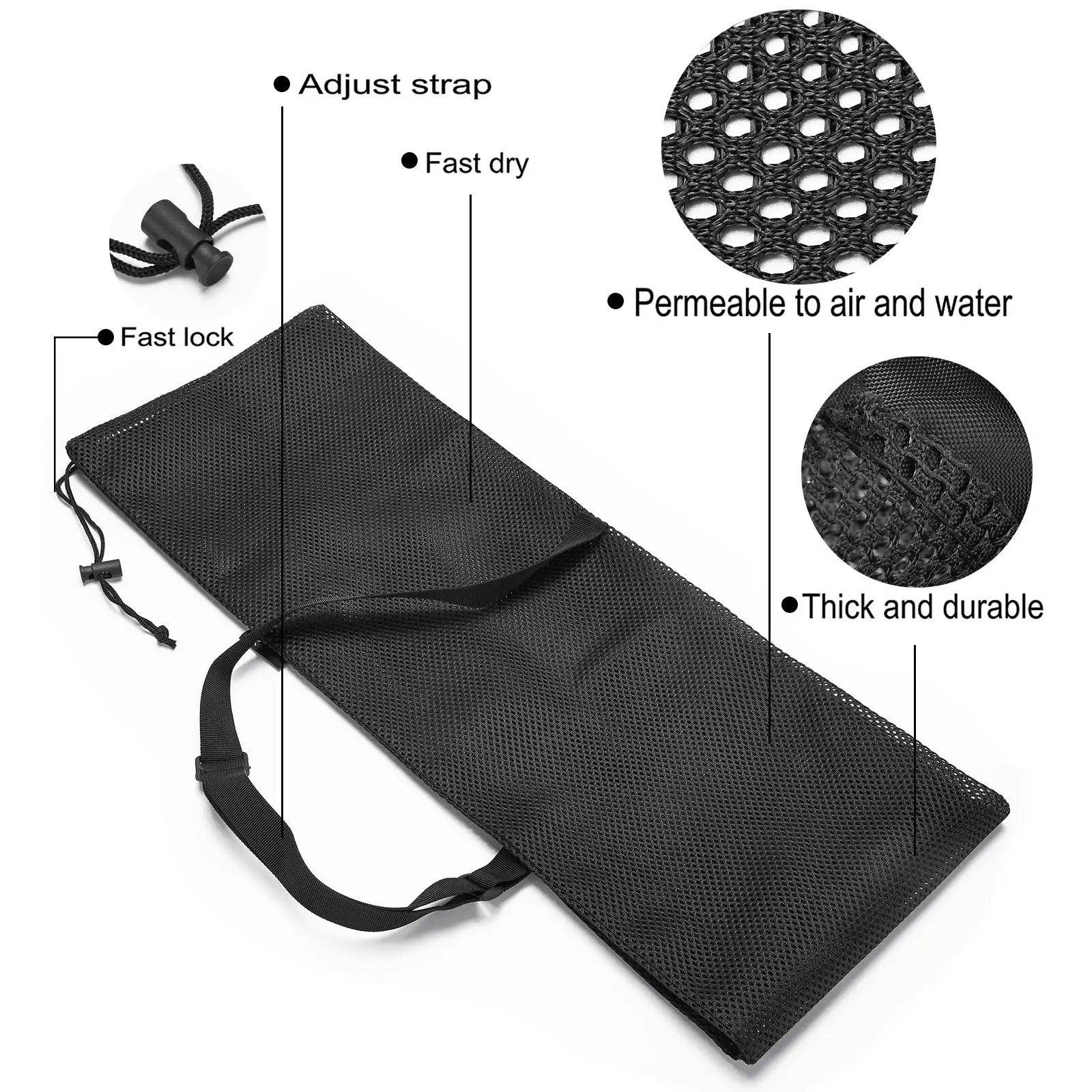 Kayak Paddle Storage Bag with Adjustable Shoulder Strap Boat Paddle Holder Pouch Protector Carrying Bag Kayak Accessories
