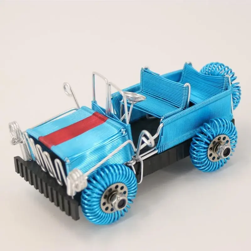 Colored aluminum wire, hand-woven metal wire, jeep model, car and military vehicle model, handicraft decoration