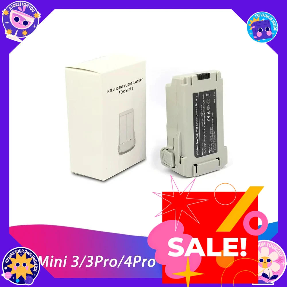 DJI Mini 3 Pro Mini 4 Pro Drone Battery 3850mAh High Capacity Rechargeable Flight Replacement Power Spare Parts