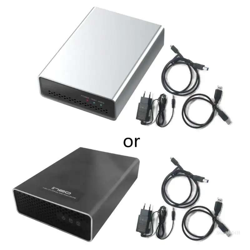 

Hard Disk Box for Two 2.5'' HDD Case- USB3.1 TypeC HDD Enclosure