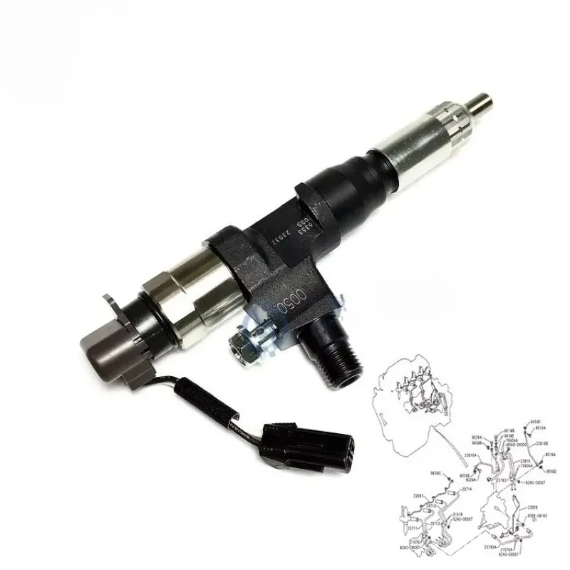 

Common Rail Injector 095000-6353 23670-E0050 095000-6351 Injector Nozzle 095000-6352 SK200-8 SK210-8 SK260-8 SK230-8 Excavator