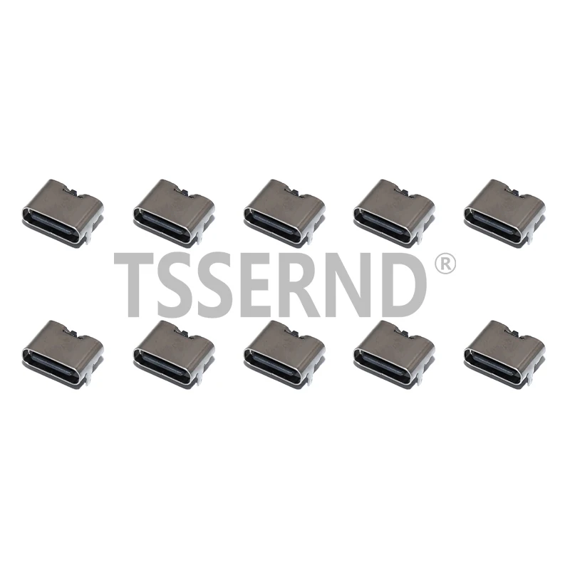 10Pcs 2 Pin Mobile Phone Charging Port Micro USB Type C Connector Socket USB 3.1 Type-C Female Power Jack Dock