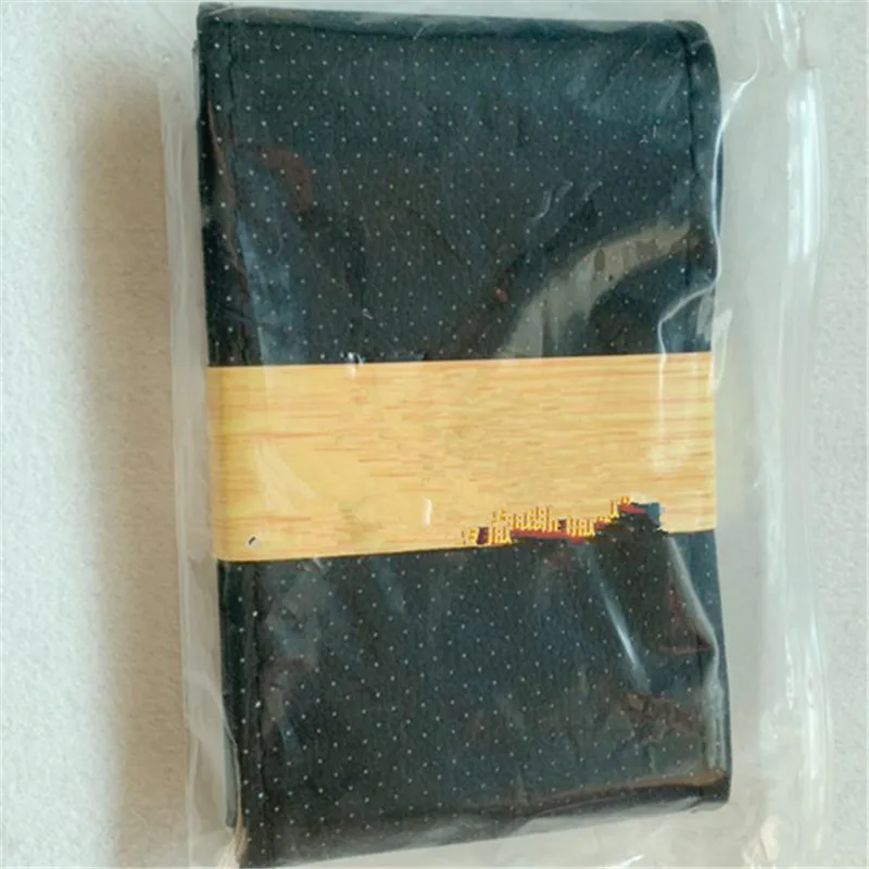 

New Car Truck Leather Steering Wheel Cover With Needles and Thread Black DIY Hand-stitched Steering Wheel Cover